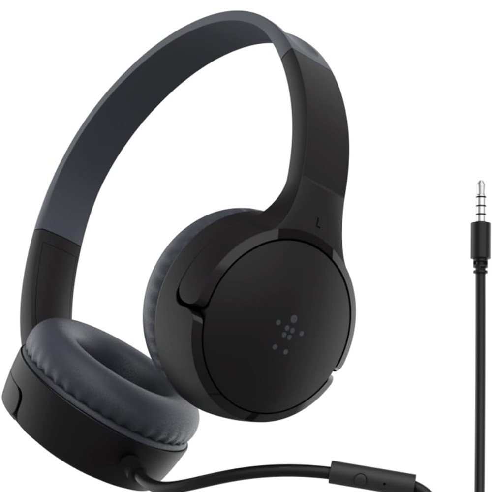 Belkin SoundForm Mini Kids Wired Headphones with Built-in Microphone